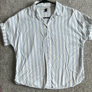 Coastal Blue Striped Shirt
